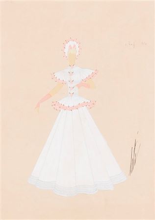 Costume for Trois Jeunes Files Nues, 1941