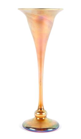 GLASS TRUMPET VASE