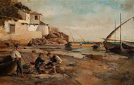 “Fishing village” by Jose Alcazar Tejedor - Auction record, sale price, and art valuation. Compare with similar artists and explore comparable artworks.