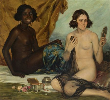 Sample artwork by Daniel Sabater (1888 - 1951), known for military, religious and macabre image painting - View similar artists and auction records