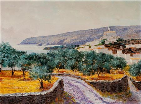 "Cadaqués and olive groves". by Jordi Pagans Monsalvatje - Auction record, sale price, and art valuation. Compare with similar artists and explore comparable artworks.