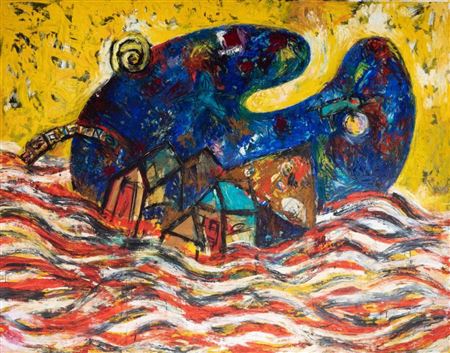 "Data with palette and sea", Mallorca, 1986 by Horacio Sapere - Auction record, sale price, and art valuation. Compare with similar artists and explore comparable artworks.