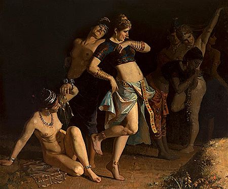 "Danza de Odaliscas", 1876.