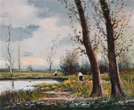 Trees by Antonio M Sadurni i Albana - Auction record, sale price, and art valuation. Compare with similar artists and explore comparable artworks.