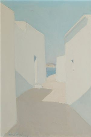 Ibizan Street by Vicente Ferrer Guasch - Auction record, sale price, and art valuation. Compare with similar artists and explore comparable artworks.