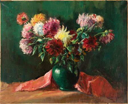 Flowers, 1932 by Domingo Carles Rosich - Auction record, sale price, and art valuation. Compare with similar artists and explore comparable artworks.