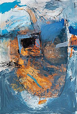 Sample artwork by Alberto Gonzalo (Born 1954), known for abstract symbolic painting - View similar artists and auction records