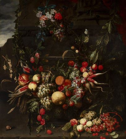 "Still Life with Flowers and Fruit"
