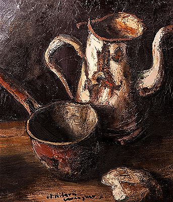 "Crockery still life"