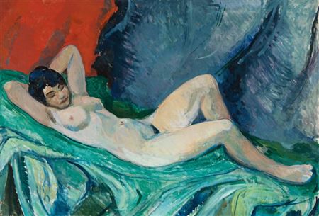 "Female nude", 1925 by Axel P Jensen - Auction record, sale price, and art valuation. Compare with similar artists and explore comparable artworks.