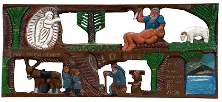 Josephus Farmer. Sacrifice of Isaac Plaque