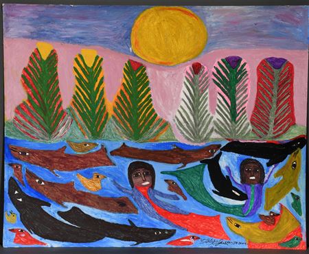 Sample artwork by Toby Ivey (21st century), known for folk art paintings - View similar artists and auction records