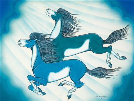 Blue Horses, 1974