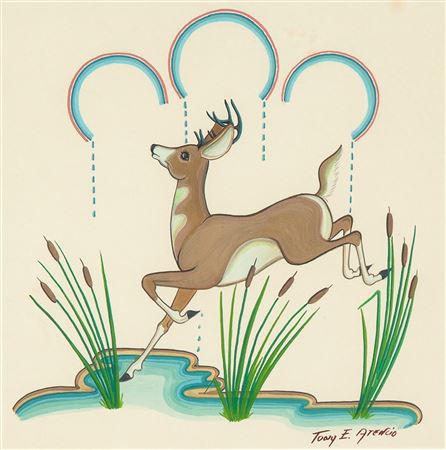 Untitled (Leaping Deer)