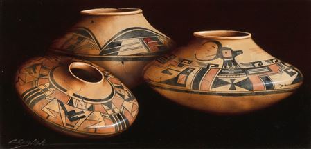 Ancient Trio by Cheryl English - Auction record, sale price, and art valuation. Compare with similar artists and explore comparable artworks.