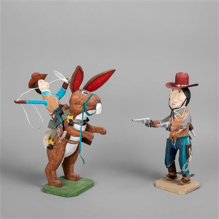 Pair of Folk Art Sculptures