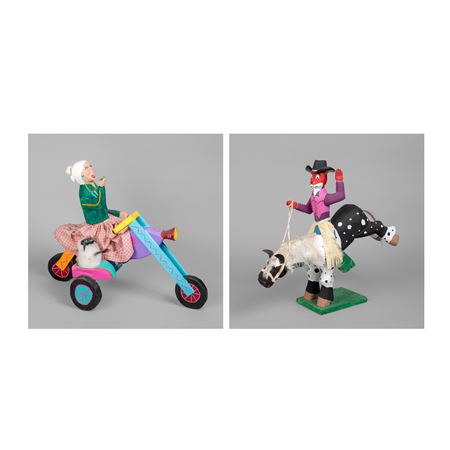 A Pair of Folk Art Figures