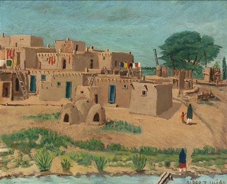 Adobe Village near River