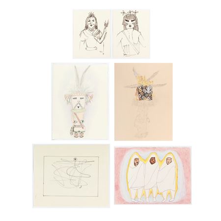 Group of Five Original Drawings