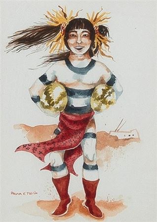 Figure with Melons