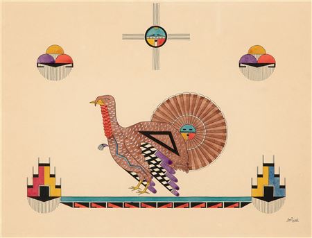 Untitled (Turkey) by Awa Tsireh - Auction record, sale price, and art valuation. Compare with similar artists and explore comparable artworks.