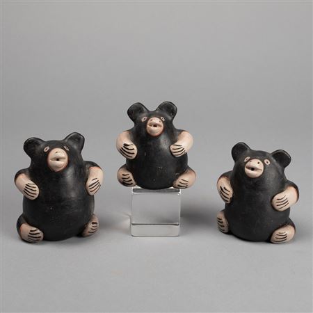 Three Black Bears