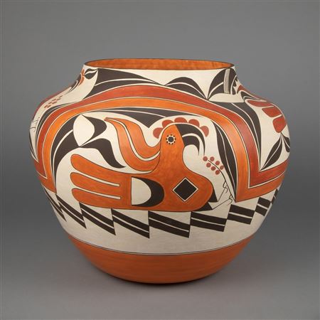Polychrome Jar with Bird Design, 2010