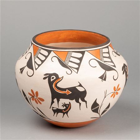 Heartline Deer Bowl, ca. 1980