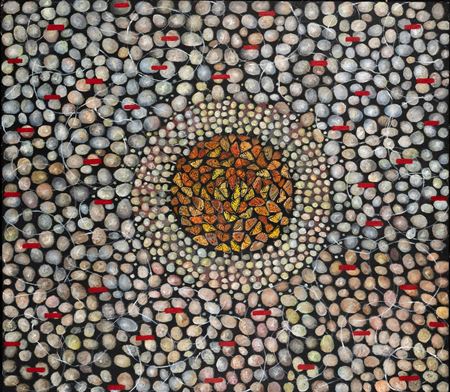 Untitled (Butterflies and Stones)