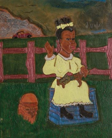 "Little Girl Sitting"