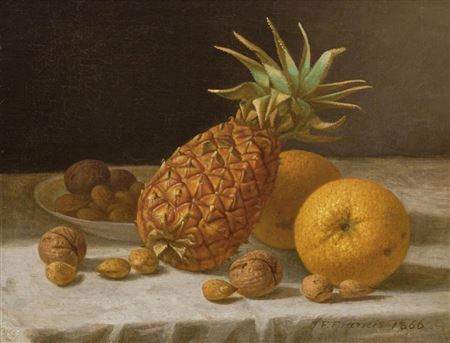 Still Life With Pineapple, Oranges And Nuts, 1866