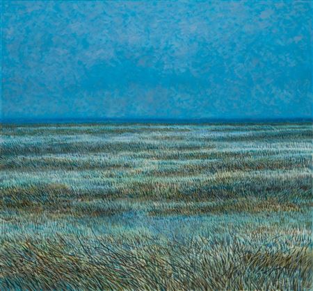 "Silver Wetland", 1982 by Gabor Peterdi - Auction record, sale price, and art valuation. Compare with similar artists and explore comparable artworks.