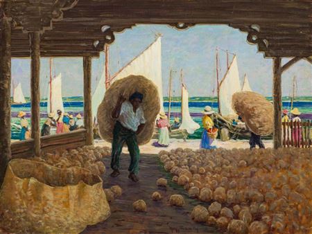 The Harbor, Nassau (Harvesting Sea Sponges)