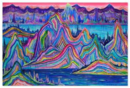 Mountain Bathed Under Golden Sun by Yuxing Huang - Auction record, sale price, and art valuation. Compare with similar artists and explore comparable artworks.