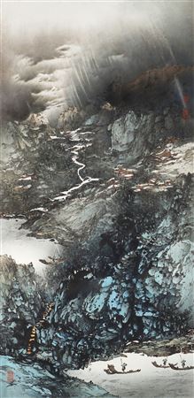 Sample artwork by Mei Gu (Born 1934), known for paintings - View similar artists and auction records