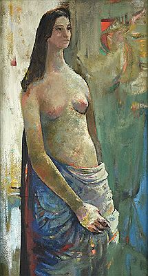 Nude in Blue by Margaret Putnam - Auction record, sale price, and art valuation. Compare with similar artists and explore comparable artworks.