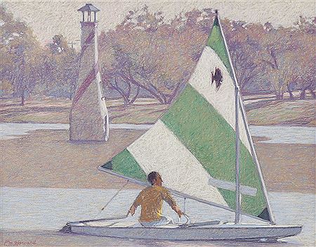 Sailboat on Woodlawn Lake