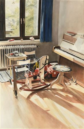 "Interior with Rocking Horse," 1981