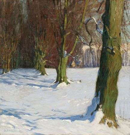 "Green Avenue in Winter."