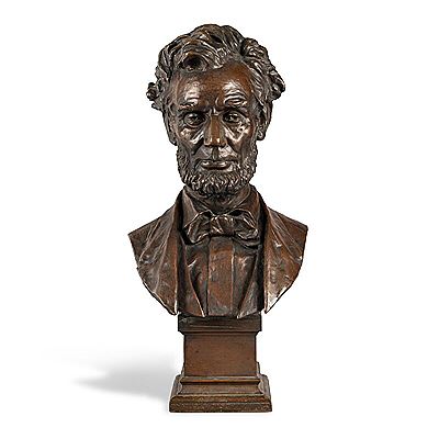 Bust of Abraham Lincoln by George Bissell - Auction record, sale price, and art valuation. Compare with similar artists and explore comparable artworks.