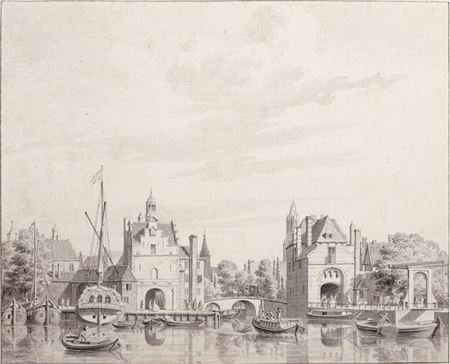 The Rotterdamse Poort, Delft by Cornelis Pronk - Auction record, sale price, and art valuation. Compare with similar artists and explore comparable artworks.