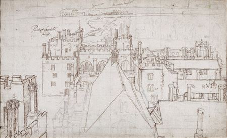 View across the rooftops of Lambeth Palace