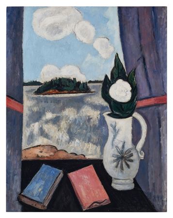 Summer Sea Window by Marsden Hartley - Auction record, sale price, and art valuation. Compare with similar artists and explore comparable artworks.