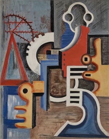 Machine Composition by Irene Rice Pereira - Auction record, sale price, and art valuation. Compare with similar artists and explore comparable artworks.