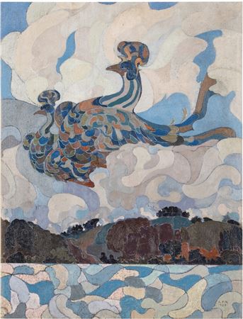 Phoenix Bird on the River
