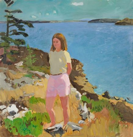 Sample artwork by Fairfield Porter (1907 - 1975), known for landscape, coastal, figure and genre painting - View similar artists and auction records