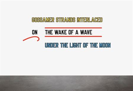Sample artwork by Lawrence Charles Weiner (1942 - 2021), known for conceptual art, post minimalism, large letter text paintings, posters - View similar artists and auction records