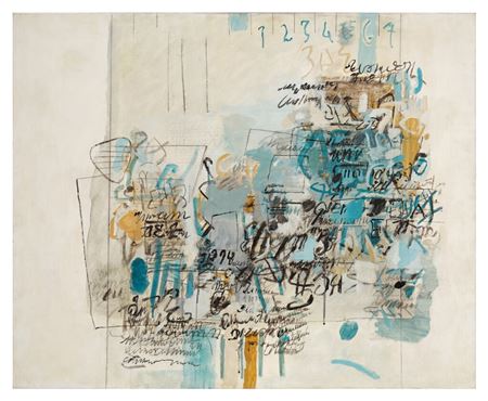 Sample artwork by Sarah Grilo (1920 - 2007), known for non objective, modernist genre - View similar artists and auction records
