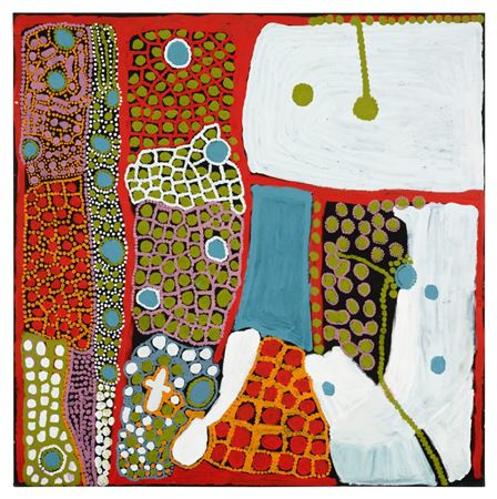 Sample artwork by Weaver Jack (c.1928 - 2010), known for aboriginal painting - View similar artists and auction records