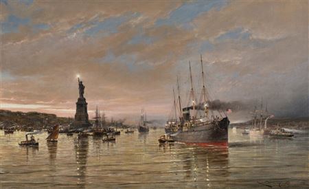 The Statue of Liberty at Twilight